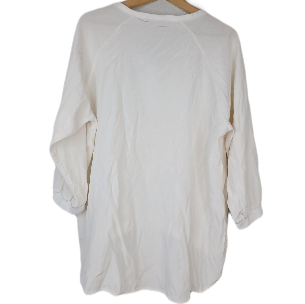 R | Label Silk Ribbed Blouse - Picture 2 of 11